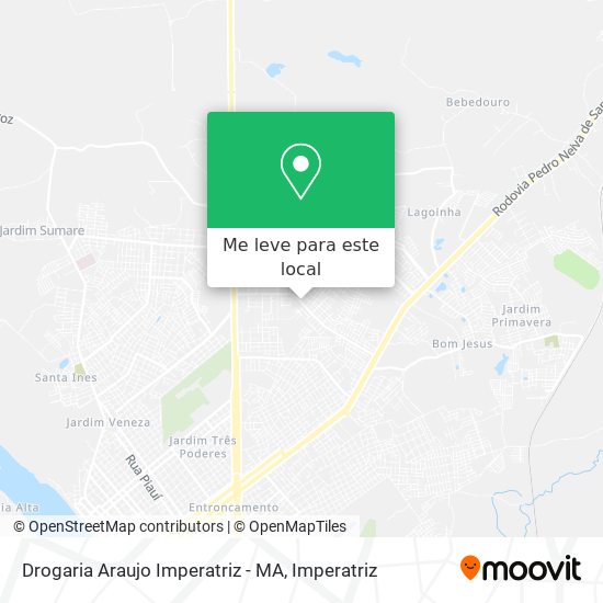 Drogaria Araujo Imperatriz - MA mapa