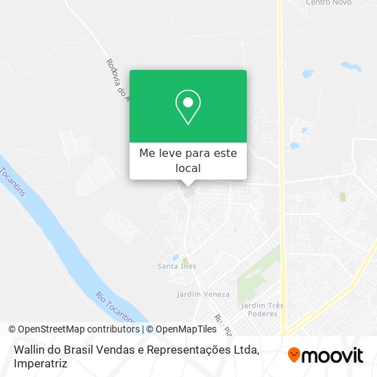 Wallin do Brasil Vendas e Representações Ltda mapa