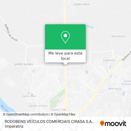 RODOBENS VEÍCULOS COMERCIAIS CIRASA S.A. mapa