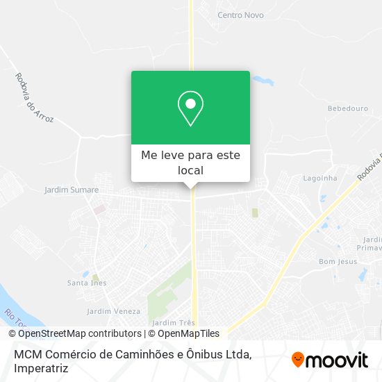 MCM Comércio de Caminhões e Ônibus Ltda mapa