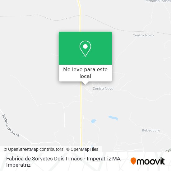 Fábrica de Sorvetes Dois Irmãos - Imperatriz MA mapa