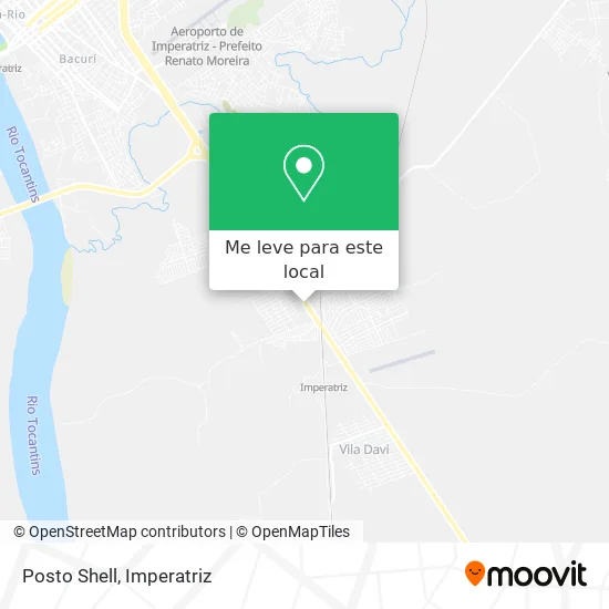 Posto Shell mapa