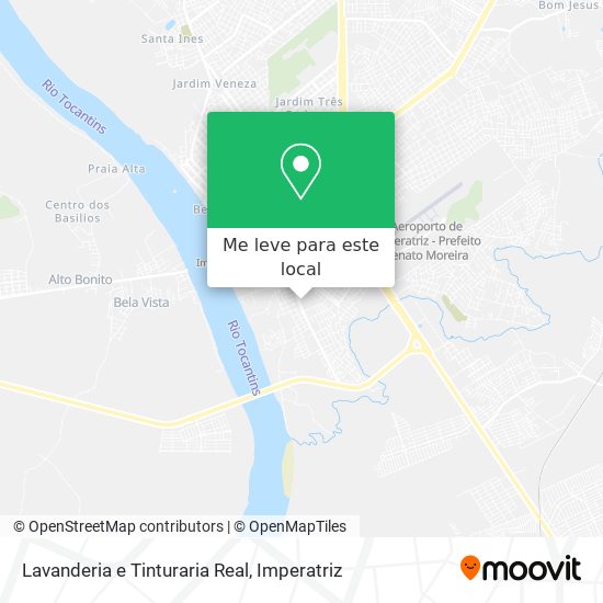 Lavanderia e Tinturaria Real mapa
