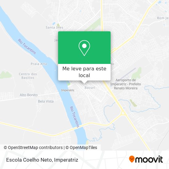 Escola Coelho Neto mapa