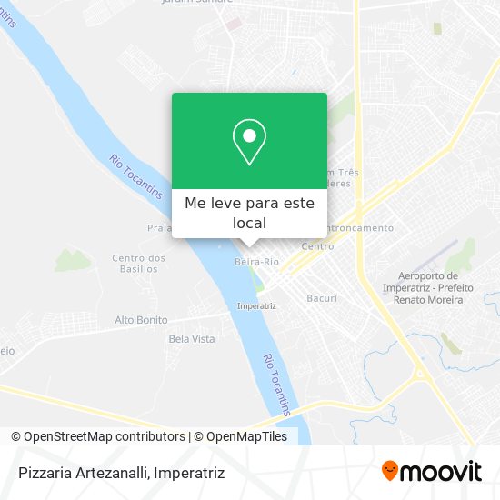 Pizzaria Artezanalli mapa