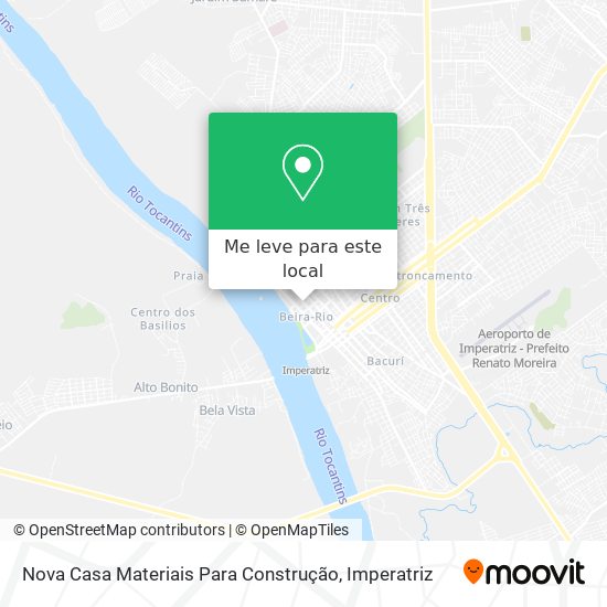 Nova Casa Materiais Para Construção mapa