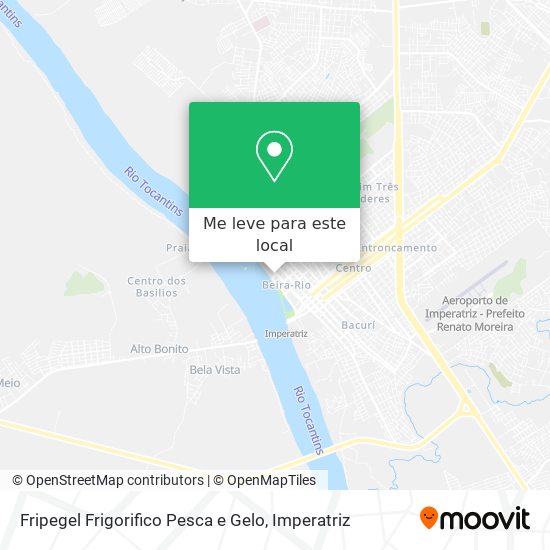 Fripegel Frigorifico Pesca e Gelo mapa