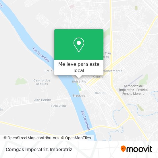 Comgas Imperatriz mapa