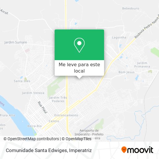 Comunidade Santa Edwiges mapa