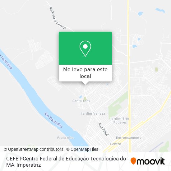 CEFET-Centro Federal de Educação Tecnológica do MA mapa