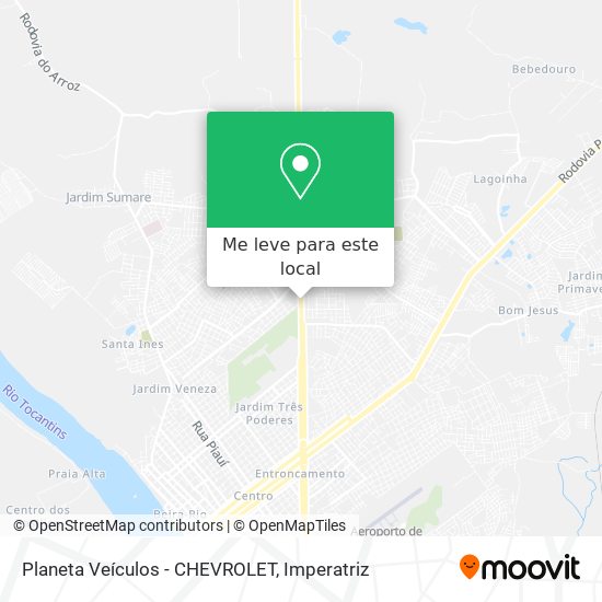 Planeta Veículos - CHEVROLET mapa