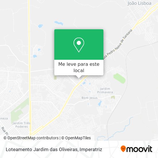 Loteamento Jardim das Oliveiras mapa