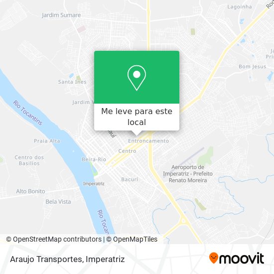 Araujo Transportes mapa