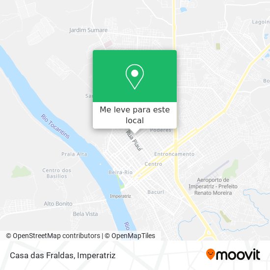 Casa das Fraldas mapa