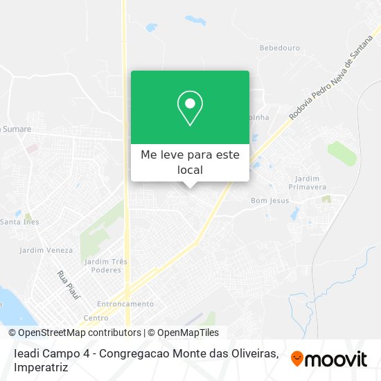 Ieadi Campo 4 - Congregacao Monte das Oliveiras mapa