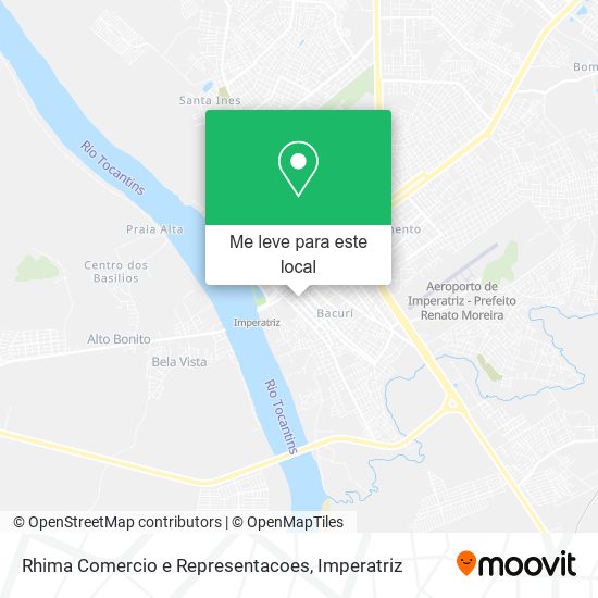 Rhima Comercio e Representacoes mapa