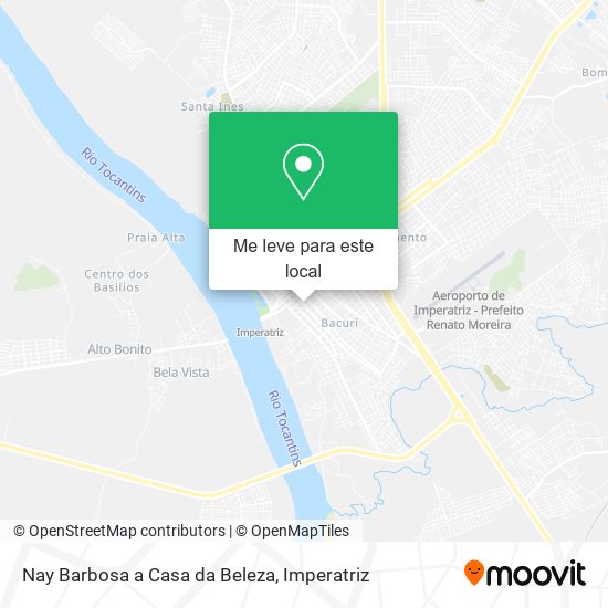 Nay Barbosa a Casa da Beleza mapa