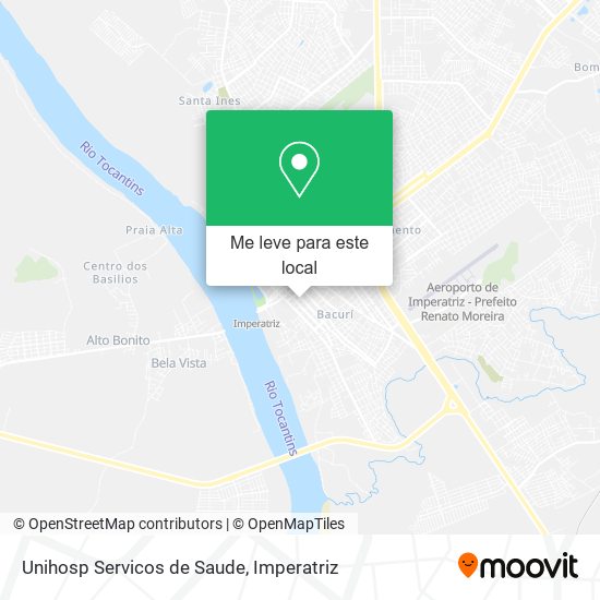 Unihosp Servicos de Saude mapa