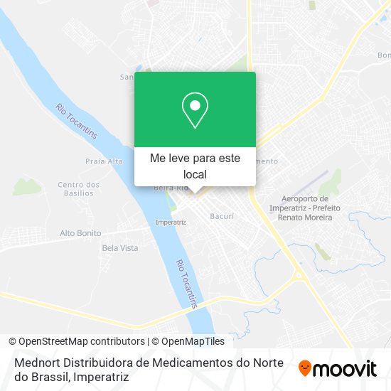 Mednort Distribuidora de Medicamentos do Norte do Brassil mapa