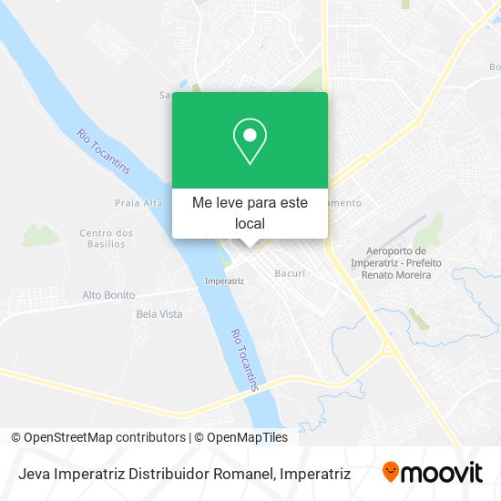 Jeva Imperatriz Distribuidor Romanel mapa