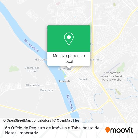 6o Ofício de Registro de Imóveis e Tabelionato de Notas mapa