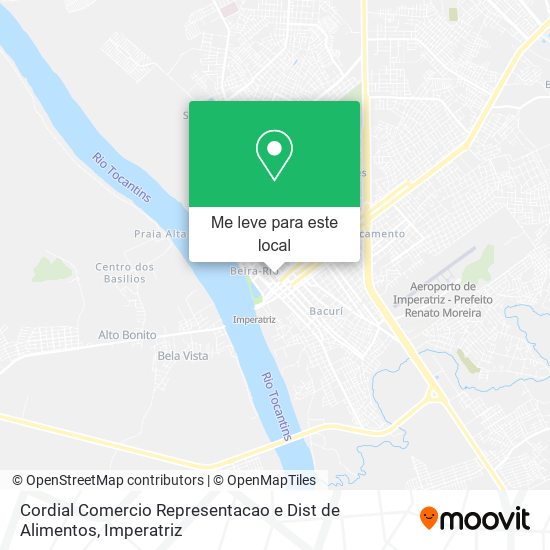 Cordial Comercio Representacao e Dist de Alimentos mapa