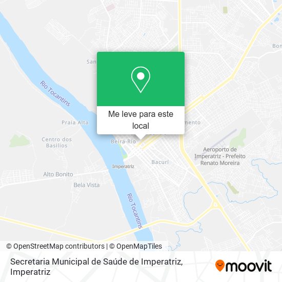 Secretaria Municipal de Saúde de Imperatriz mapa