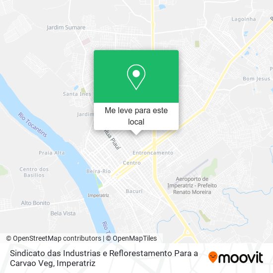 Sindicato das Industrias e Reflorestamento Para a Carvao Veg mapa