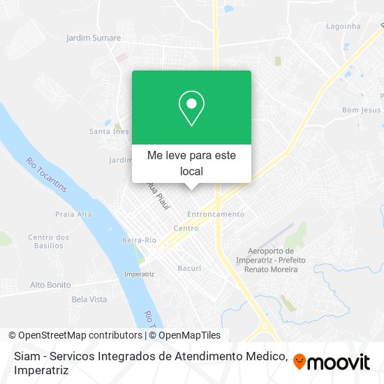 Siam - Servicos Integrados de Atendimento Medico mapa