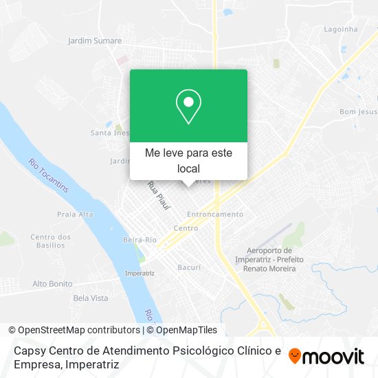 Capsy Centro de Atendimento Psicológico Clínico e Empresa mapa