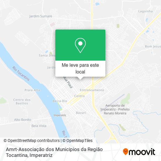 Amrt-Associação dos Municípios da Região Tocantina mapa