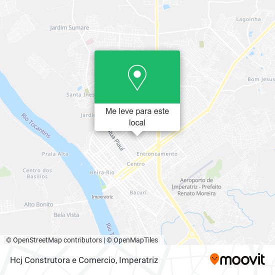 Hcj Construtora e Comercio mapa