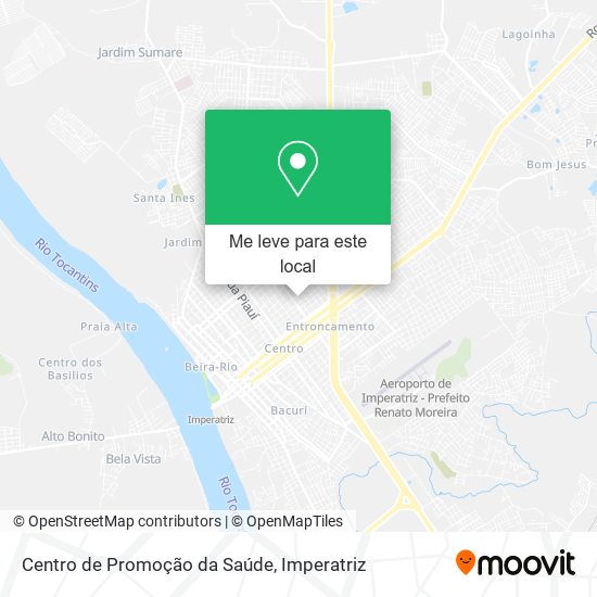 Centro de Promoção da Saúde mapa