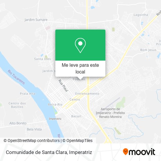 Comunidade de Santa Clara mapa