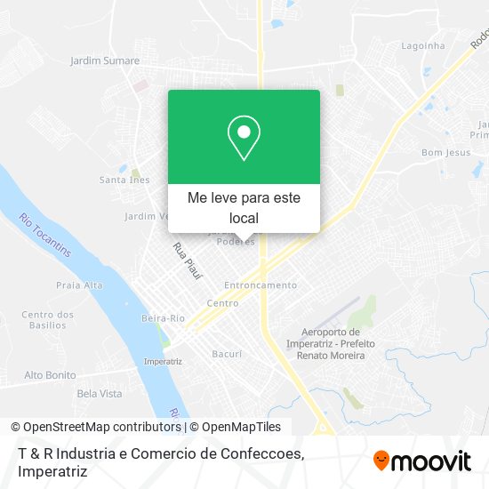 T & R Industria e Comercio de Confeccoes mapa