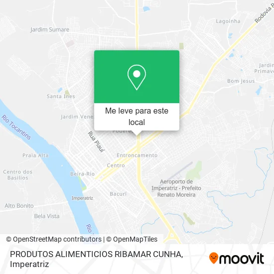 PRODUTOS ALIMENTICIOS RIBAMAR CUNHA mapa