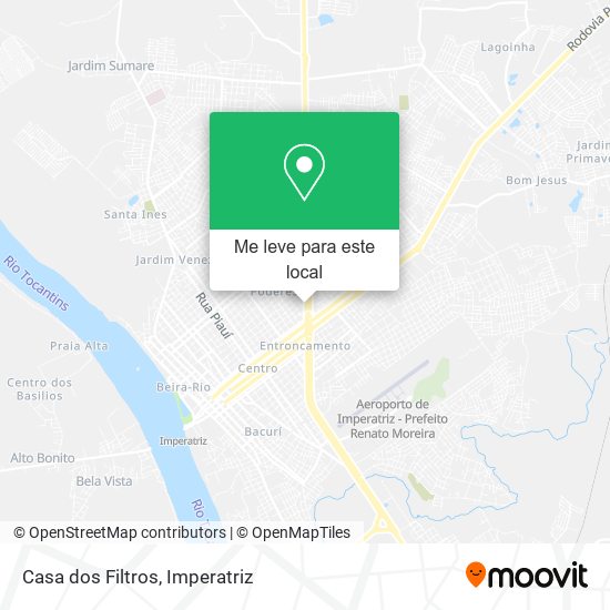 Casa dos Filtros mapa