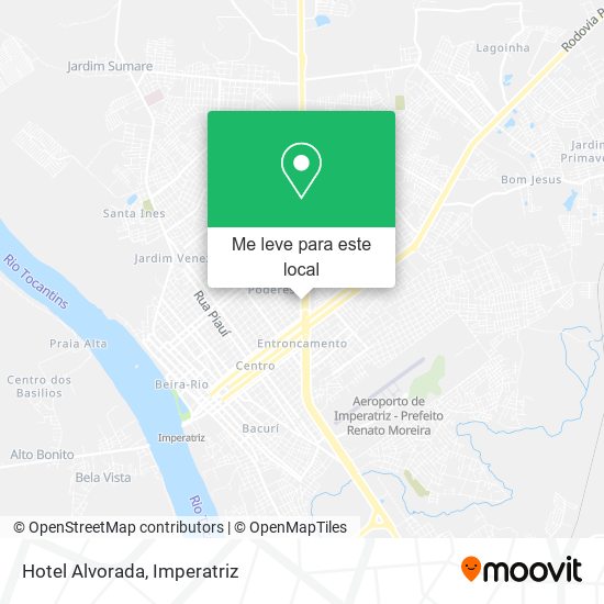 Hotel Alvorada mapa