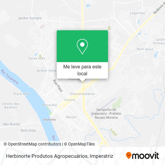 Herbinorte Produtos Agropecuários mapa