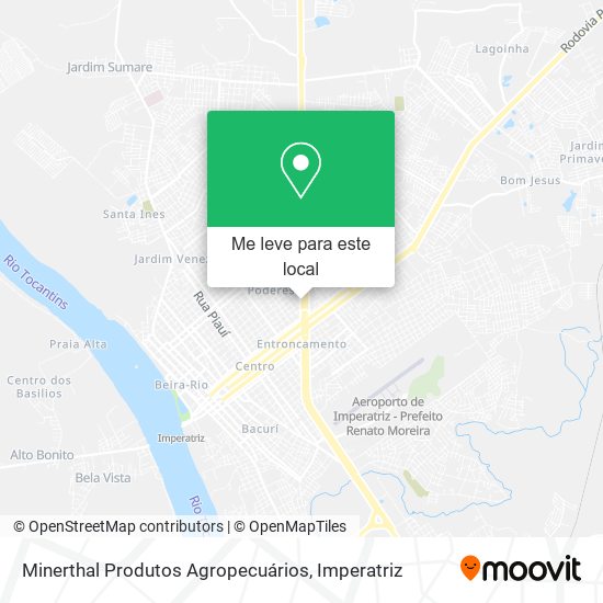 Minerthal Produtos Agropecuários mapa