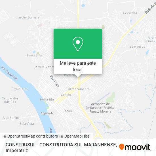 CONSTRUSUL - CONSTRUTORA SUL MARANHENSE mapa