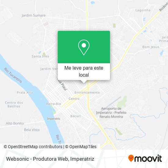 Websonic - Produtora Web mapa