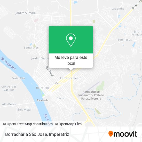 Borracharia São José mapa