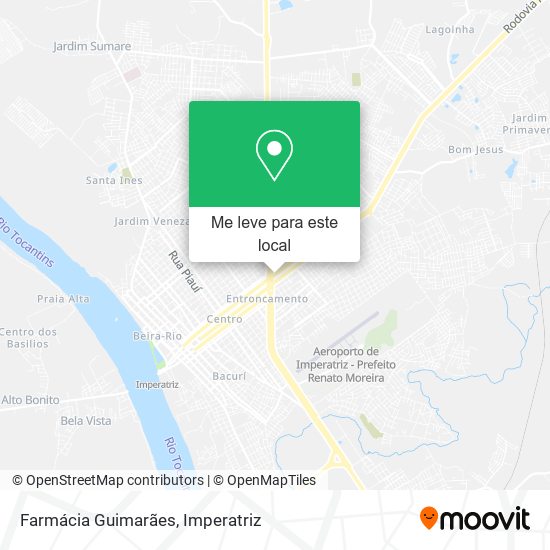 Farmácia Guimarães mapa