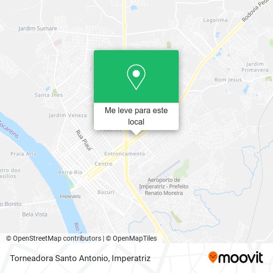 Torneadora Santo Antonio mapa