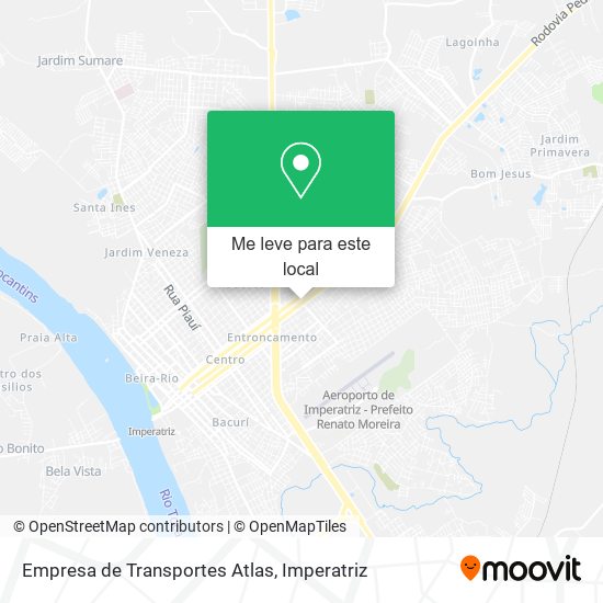 Empresa de Transportes Atlas mapa