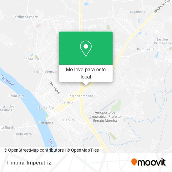 Timbira mapa
