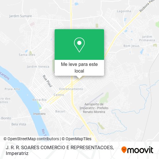 J. R. R. SOARES COMERCIO E REPRESENTACOES mapa