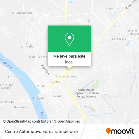 Centro Automotivo Edmais mapa