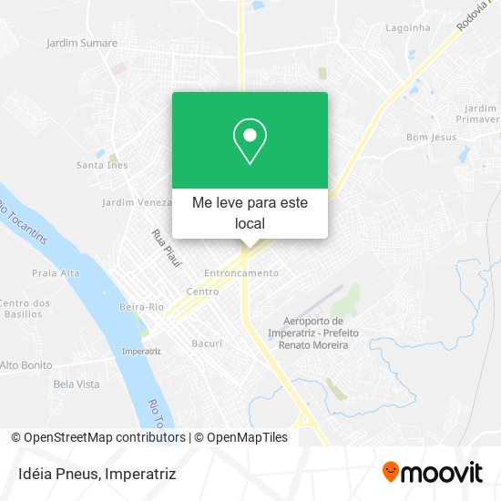 Idéia Pneus mapa